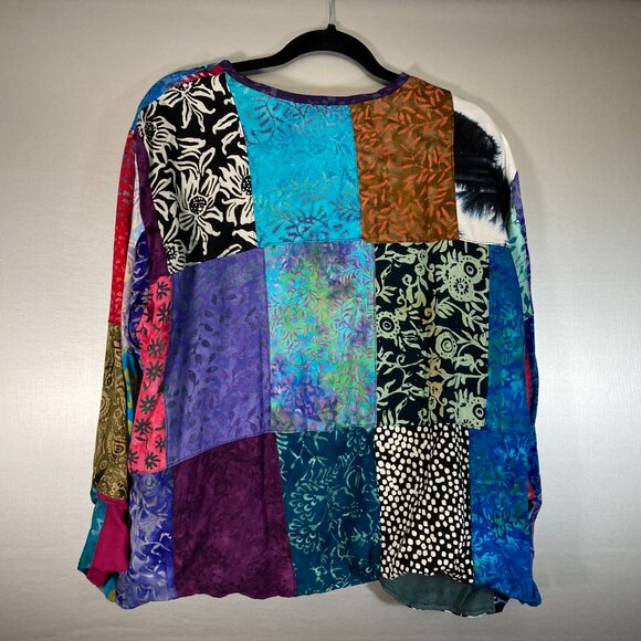 Eagle Ray Traders Multicolored Batik Coin Jacket - Picture 2 of 3